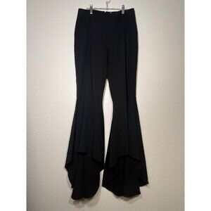 ALICE + OLIVIA JINNY HIGH-WAIST HIGH-LOW FLARE PANTS Sz 0